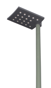 During the day, enough energy can be gathered by solar panels and stored in supercapacitors to run LED street lights all night. (Image: Cgwalther, CC BY-SA 2.5)