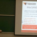 Pat Clancy presents the progress toward a SANS beamline at the McMaster Nuclear Reactor.